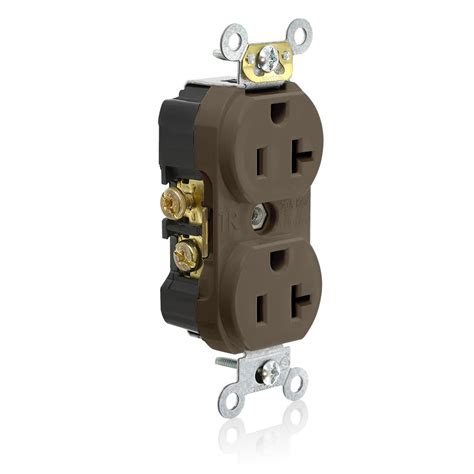 self grounding receptacle in a metal box|20 amp tamper proof receptacles.